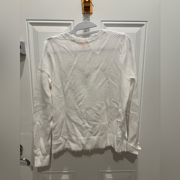 Lisa Todd white Heart Crew Neck Sweater - Picture 2 of 4